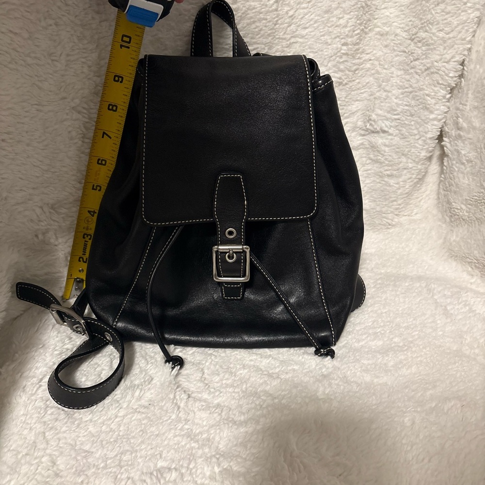 Coach Black Leather Drawstring Bag - Picture 5 of 5